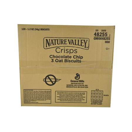 NATURE VALLEY Nature Valley Chocolate Chip Crisp Bar 1.2 oz., PK120 16000-48255